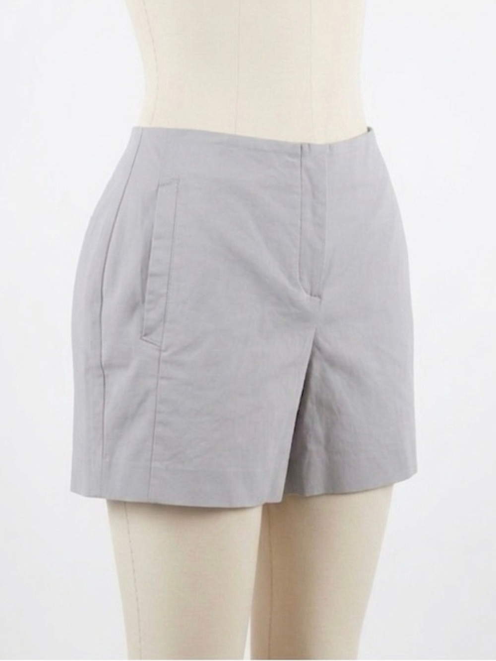 Theory Gray Cotton Bermuda Shorts